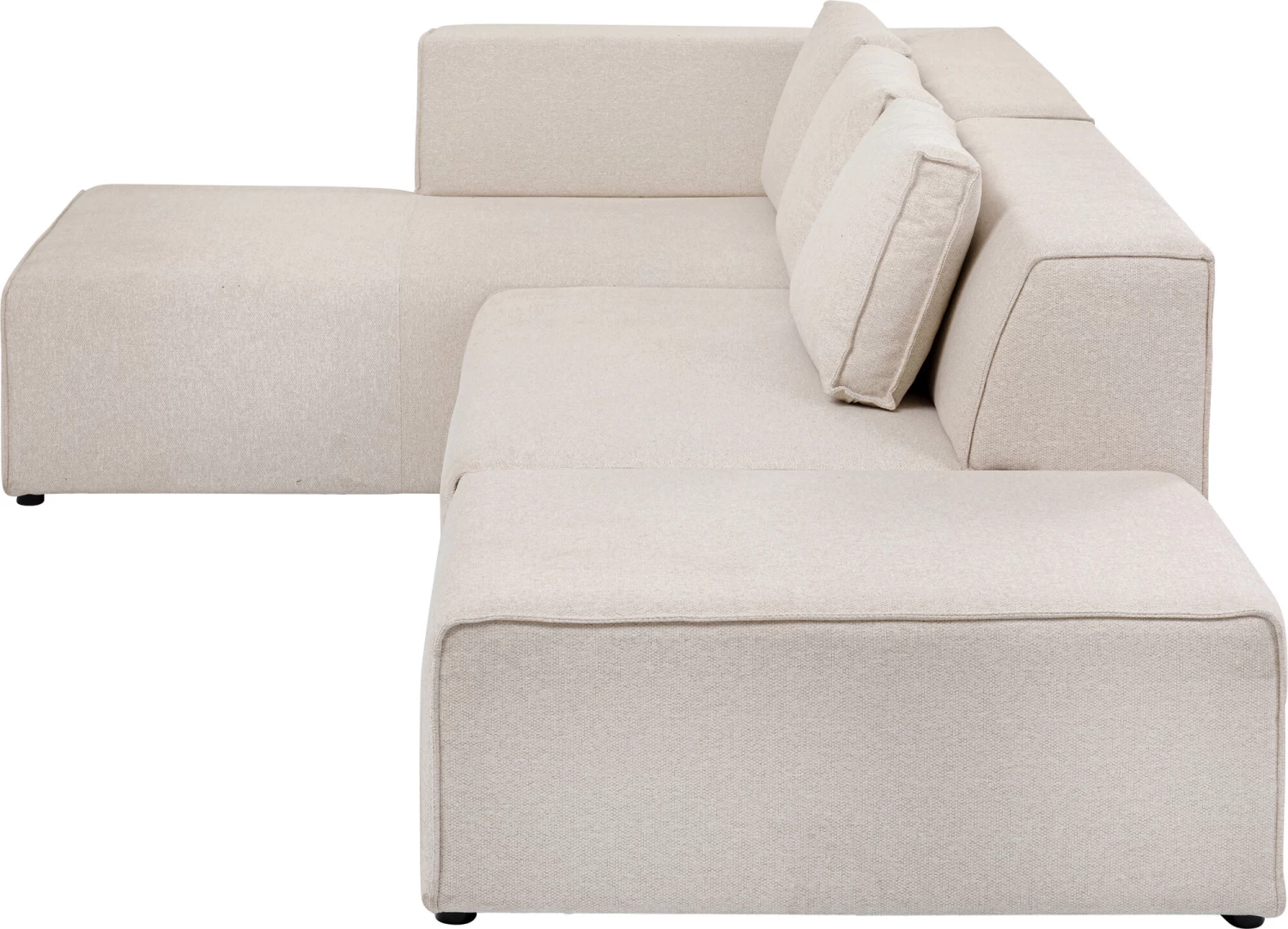 Ecksofa Infinity Ottomane Creme Links – Bild 12