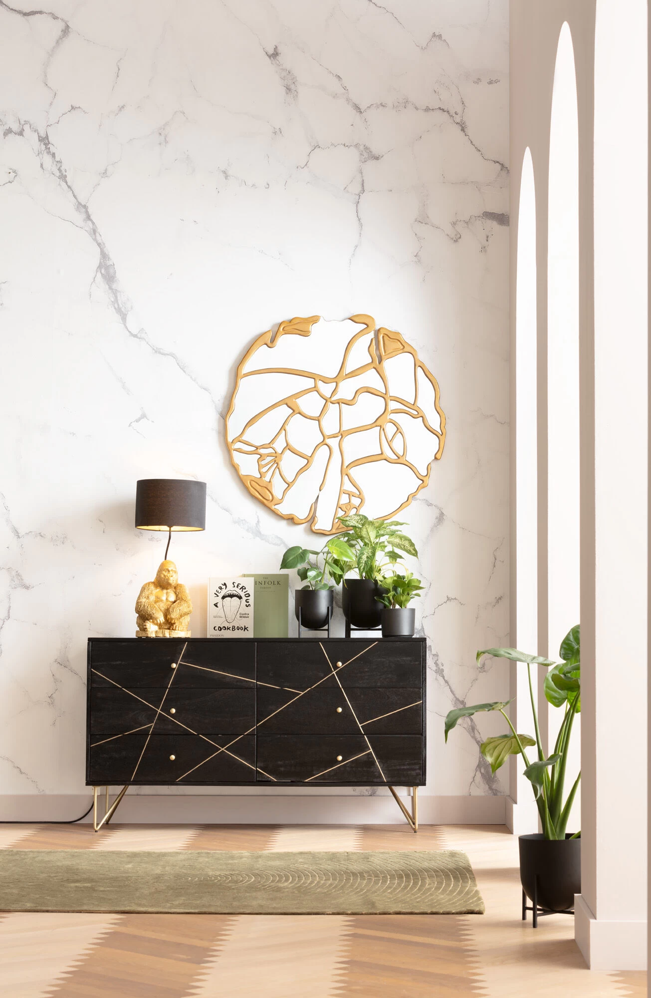 Sideboard Gold Vein 6 Schübe 145x82cm – Bild 5