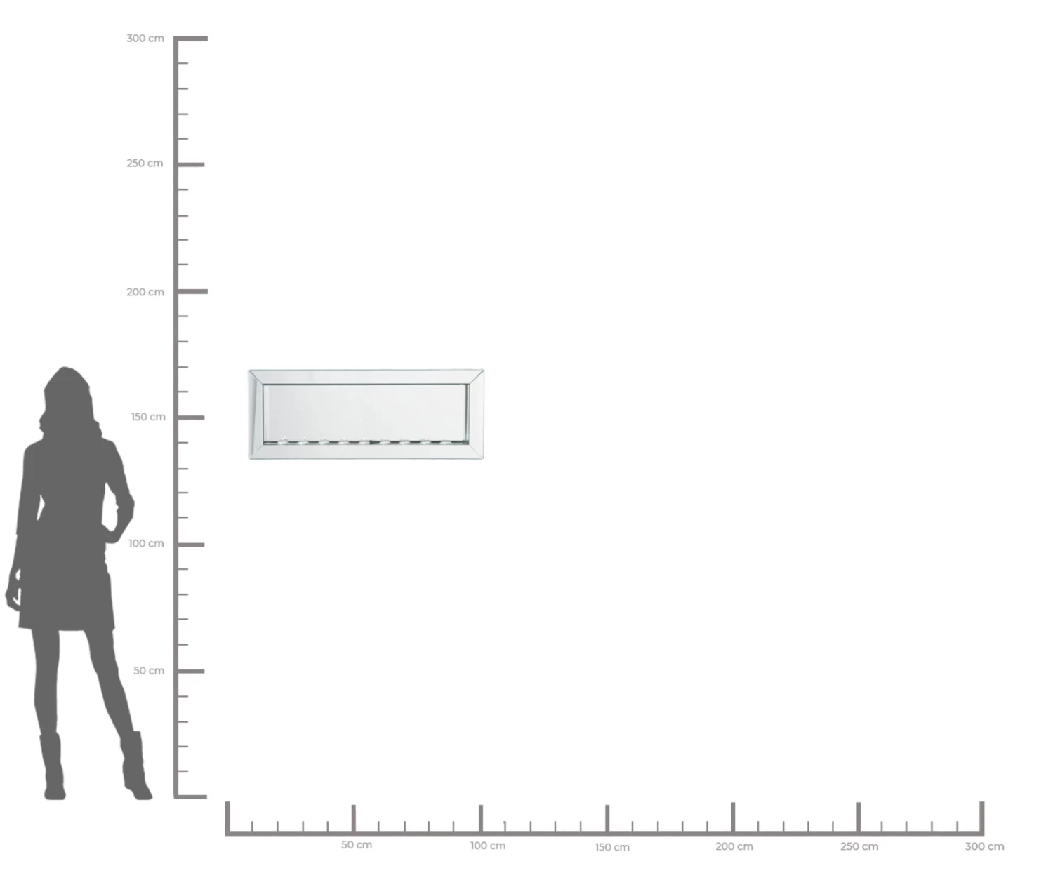 Spiegel Big Beauty Candle Light 90x35 – Bild 3