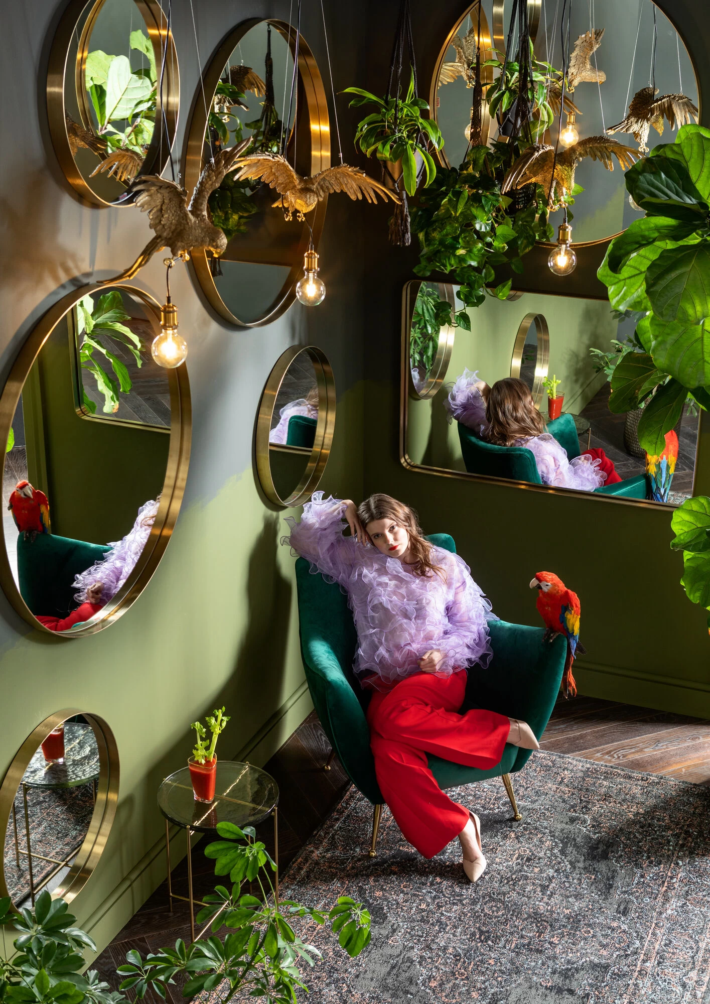 Sessel Goldfinger Grün – Bild 2