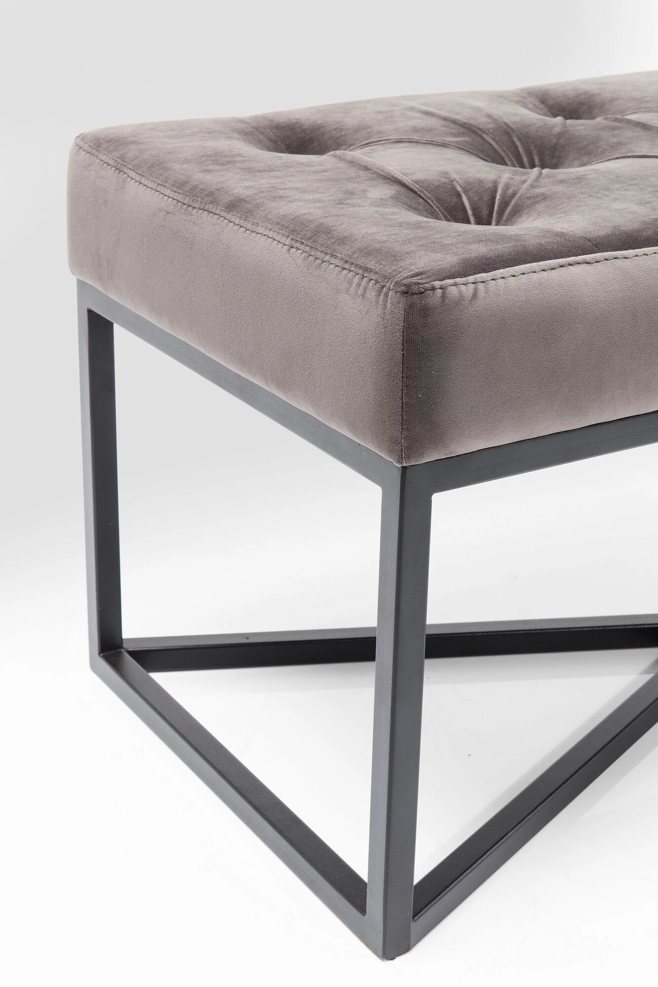 Bank Crossover Grau Schwarz 150x40cm – Bild 7