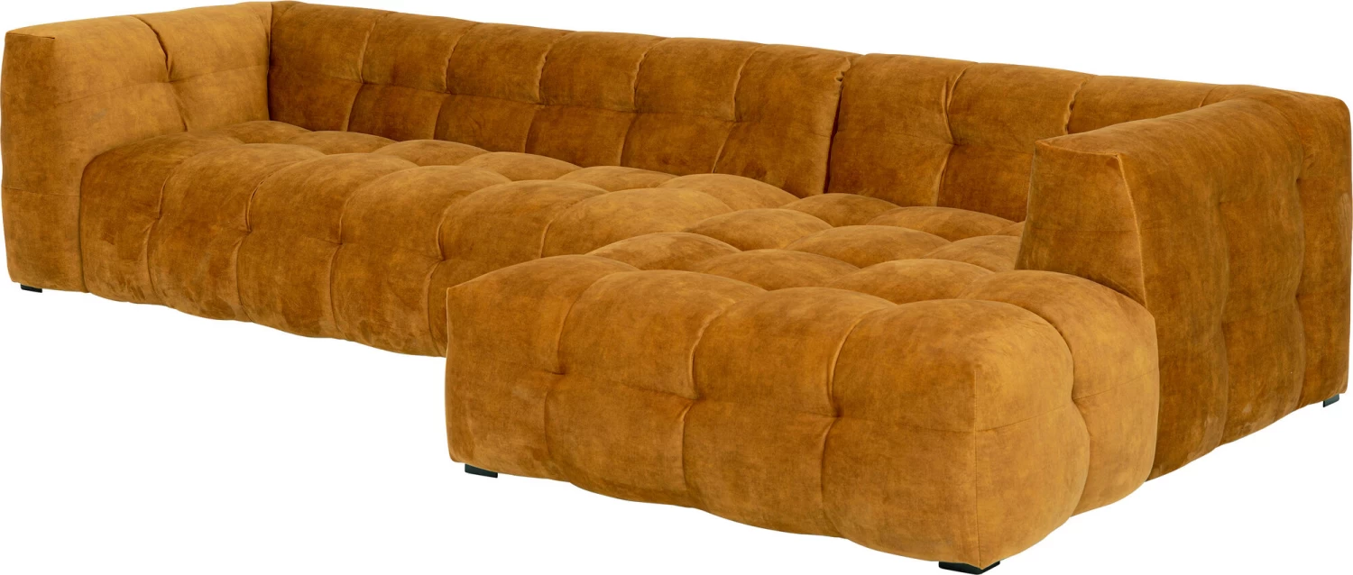 Ecksofa Salamanca Goldbraun Rechts – Bild 4