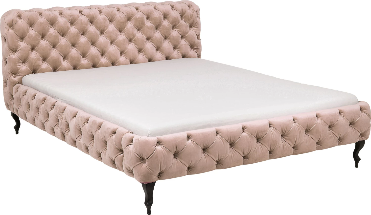 Bett Desire Velvet Ecru 180x200cm – Bild 7