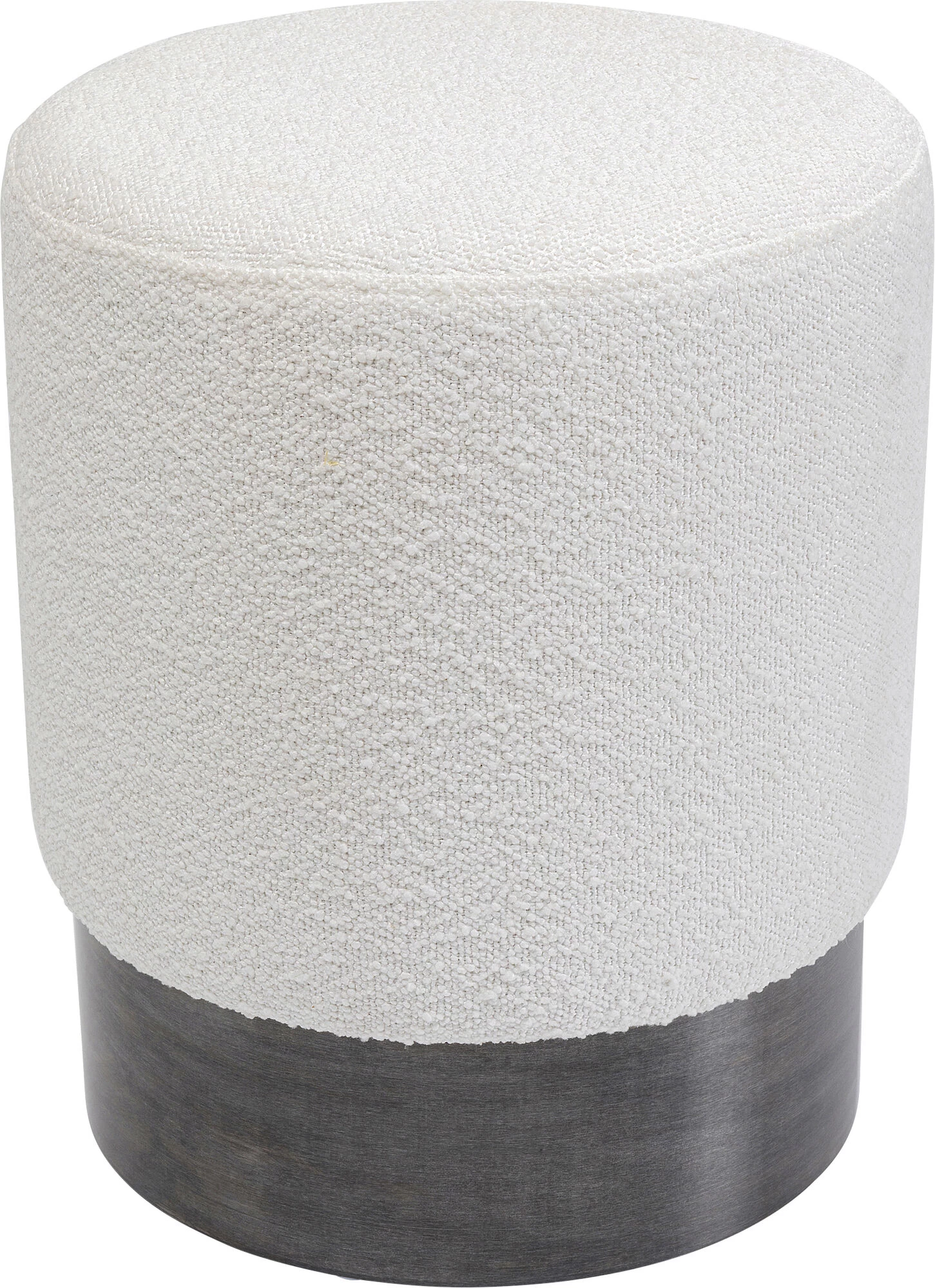 Hocker Cherry Boucle Creme Smoke Ø35cm – Bild 4