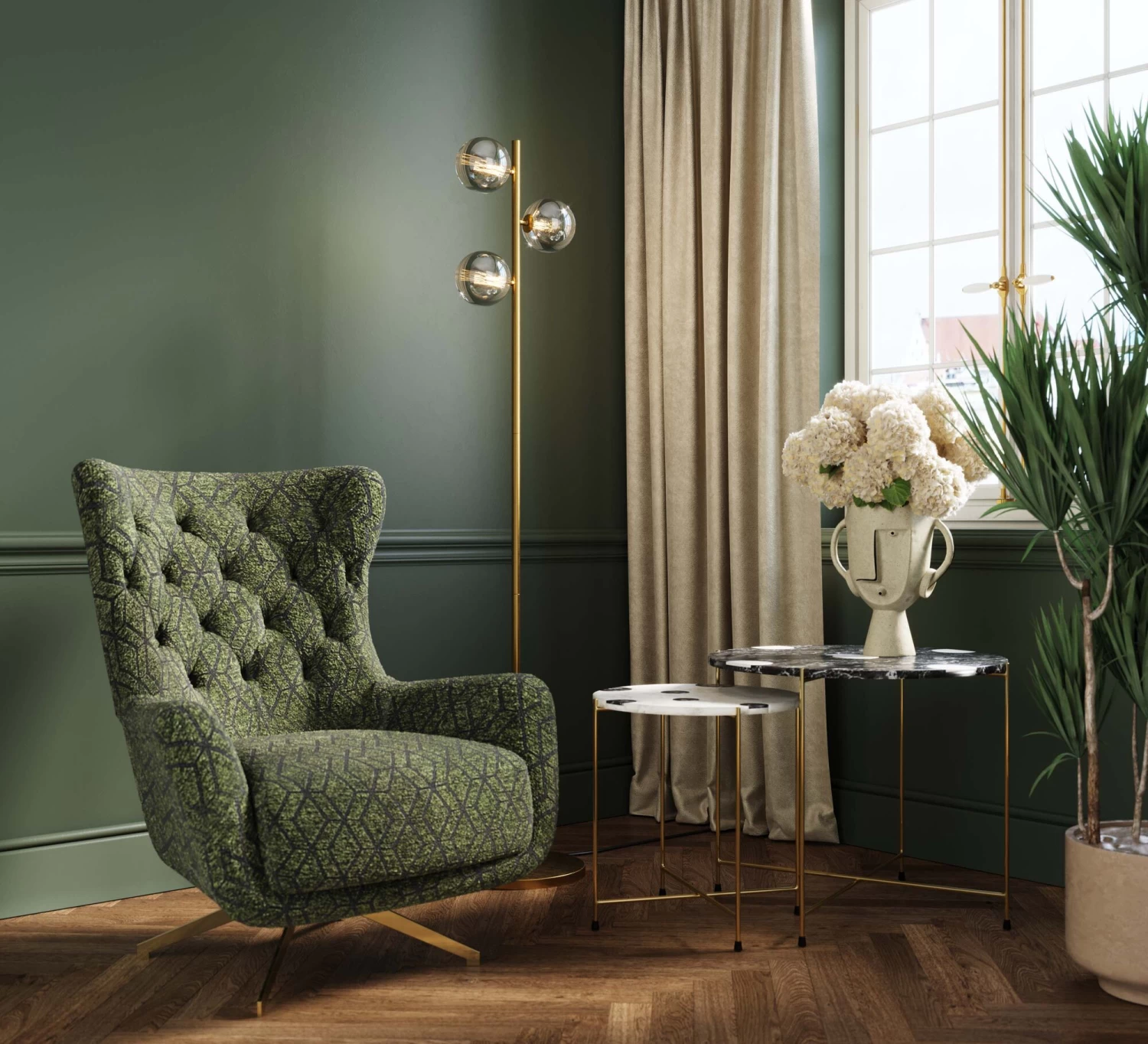 Drehsessel Bellini Grün – Bild 2