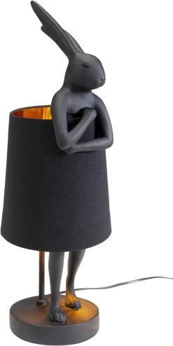 Tischleuchte Animal Rabbit Matt Schwarz 50cm