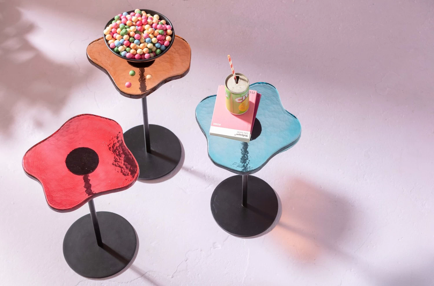 Beistelltisch Lava Orange Ă30cm â Bild 3