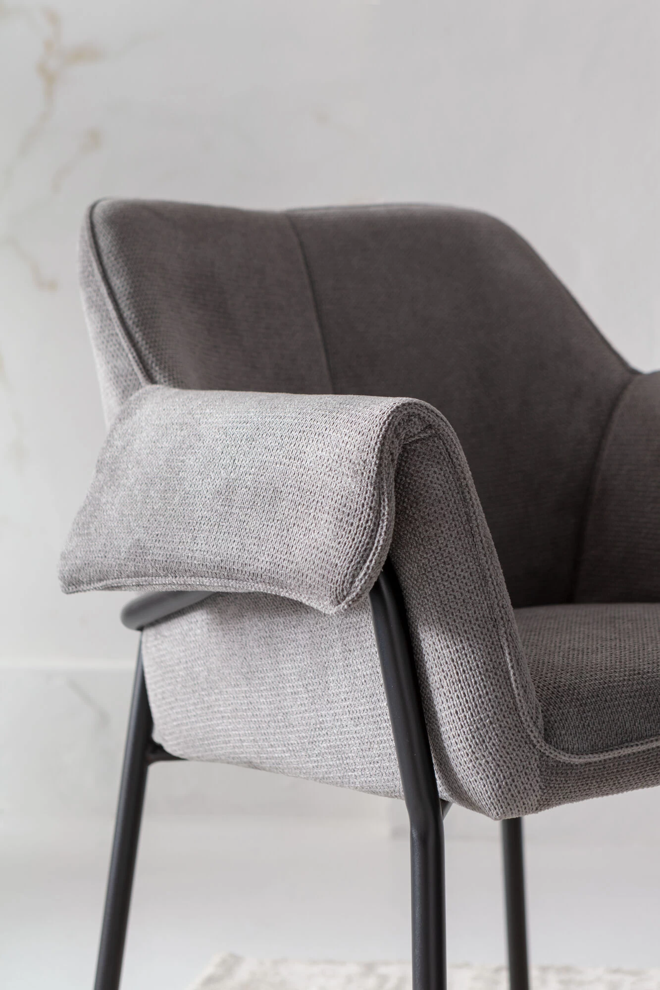 Armlehnstuhl Bess Grau – Bild 5