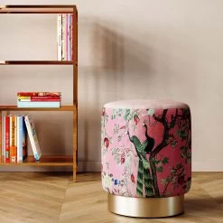 Hocker Cherry Peacock Brass Ø32cm