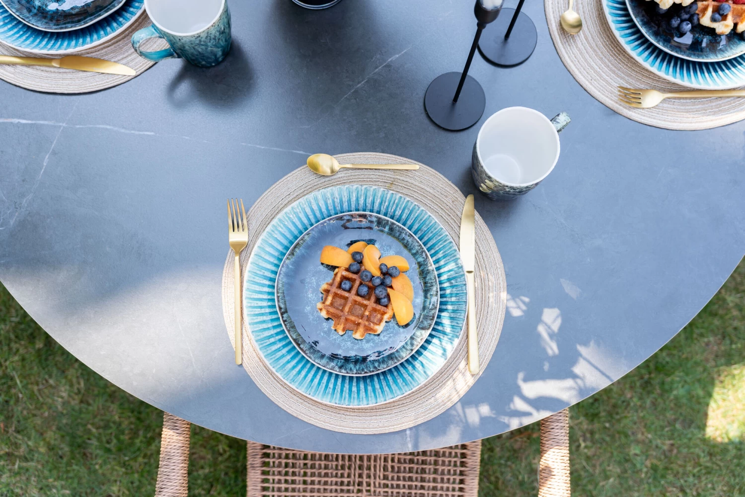 Tisch Grande Possibilita Schwarz Outdoor Ă110cm â Bild 4