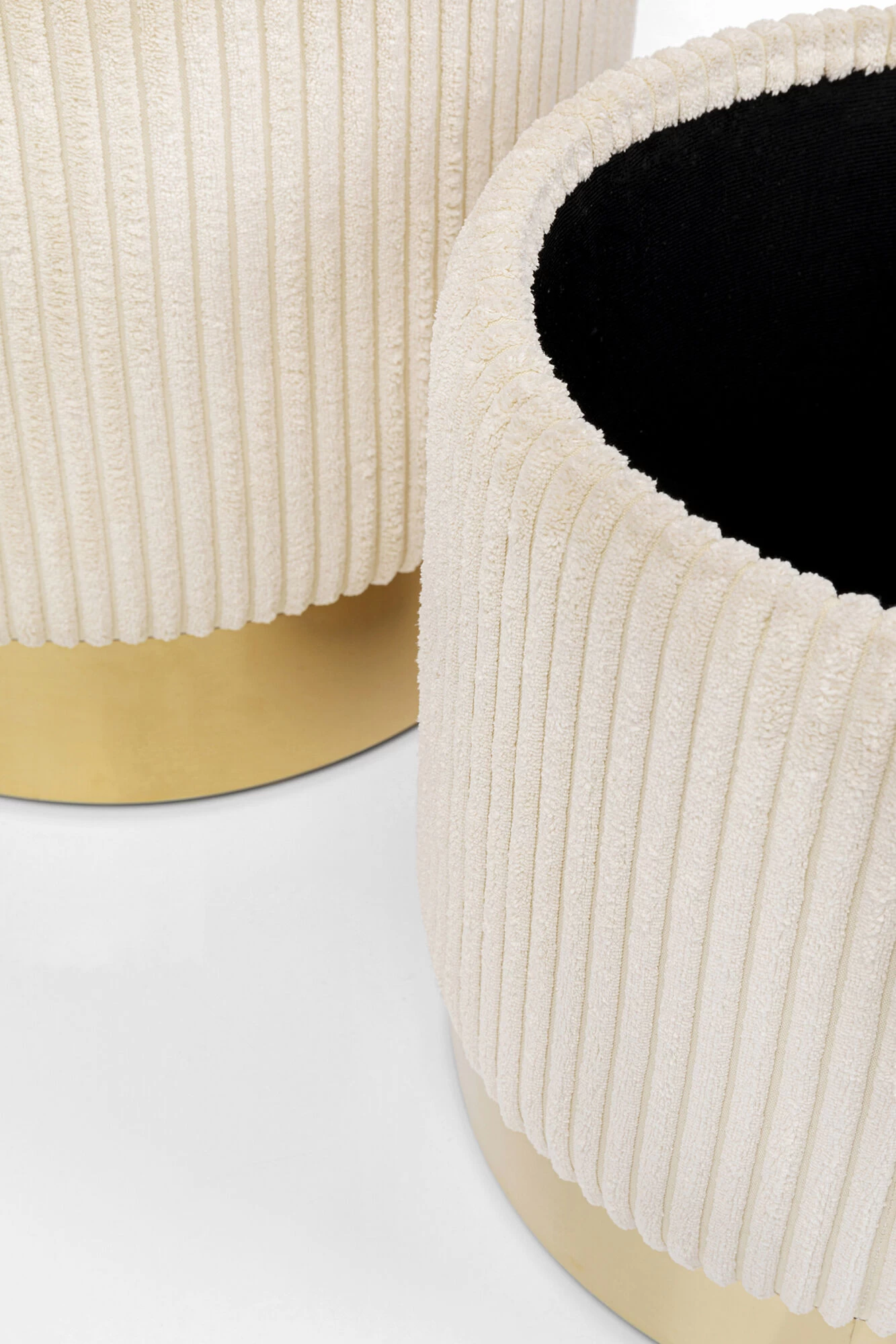 Hocker Cherry Storage Cord Creme (2/Set) – Bild 7