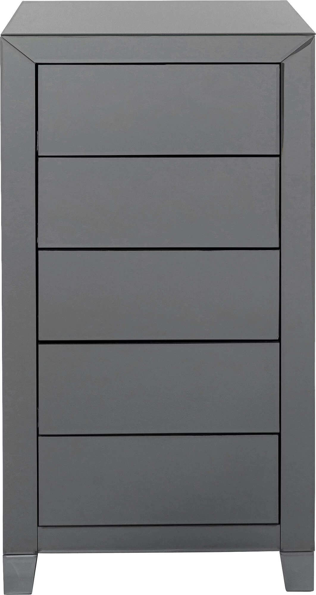 Hochkommode Luxury Push 5 Schübe Grau – Bild 14