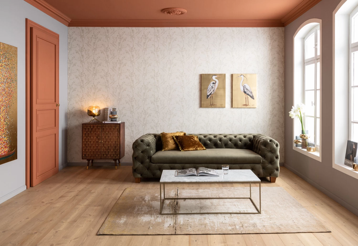 Couchtisch Key West Gold 120x60cm – Bild 8