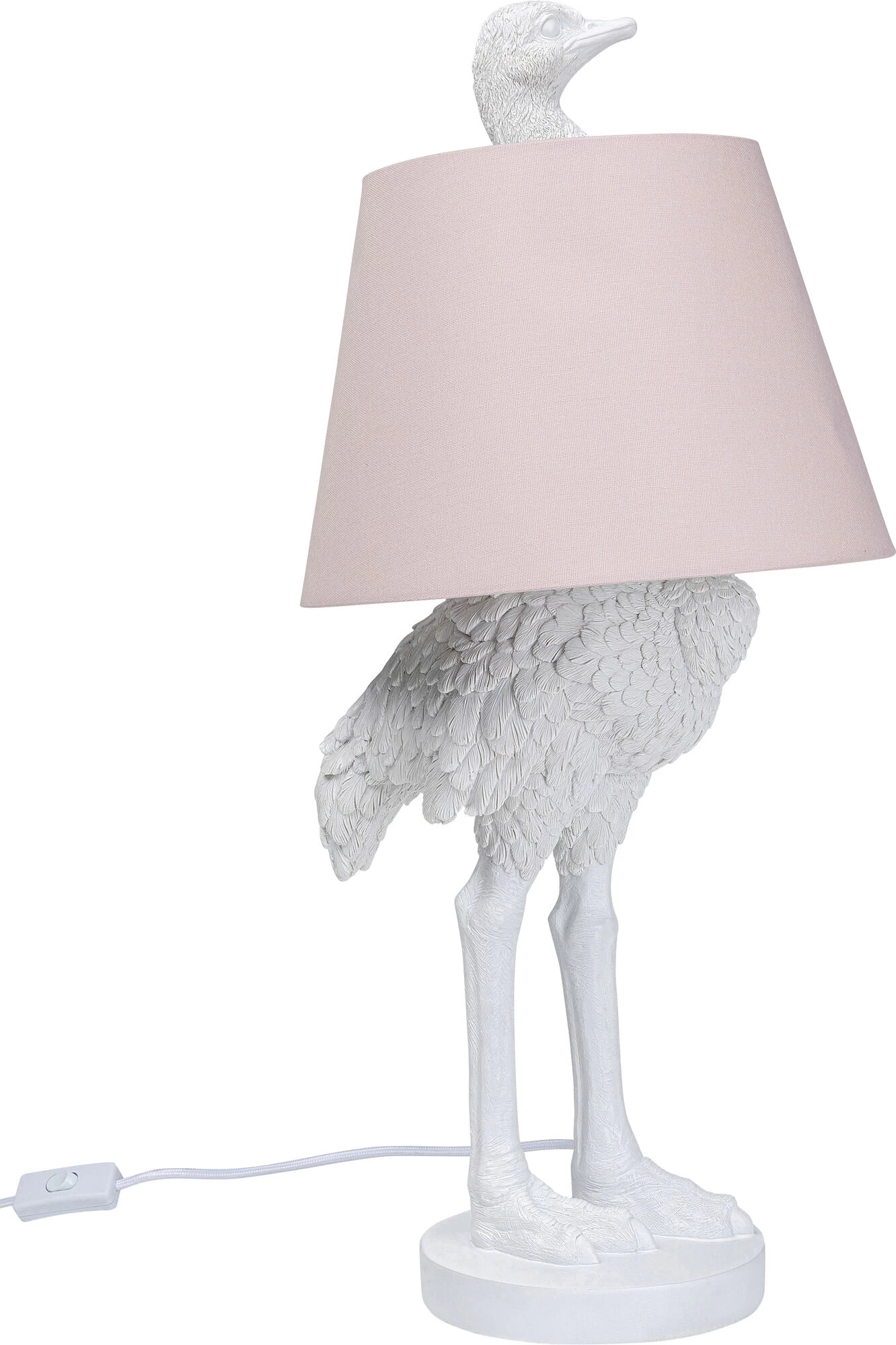 Tischleuchte Animal Ostrich Weiß 66cm