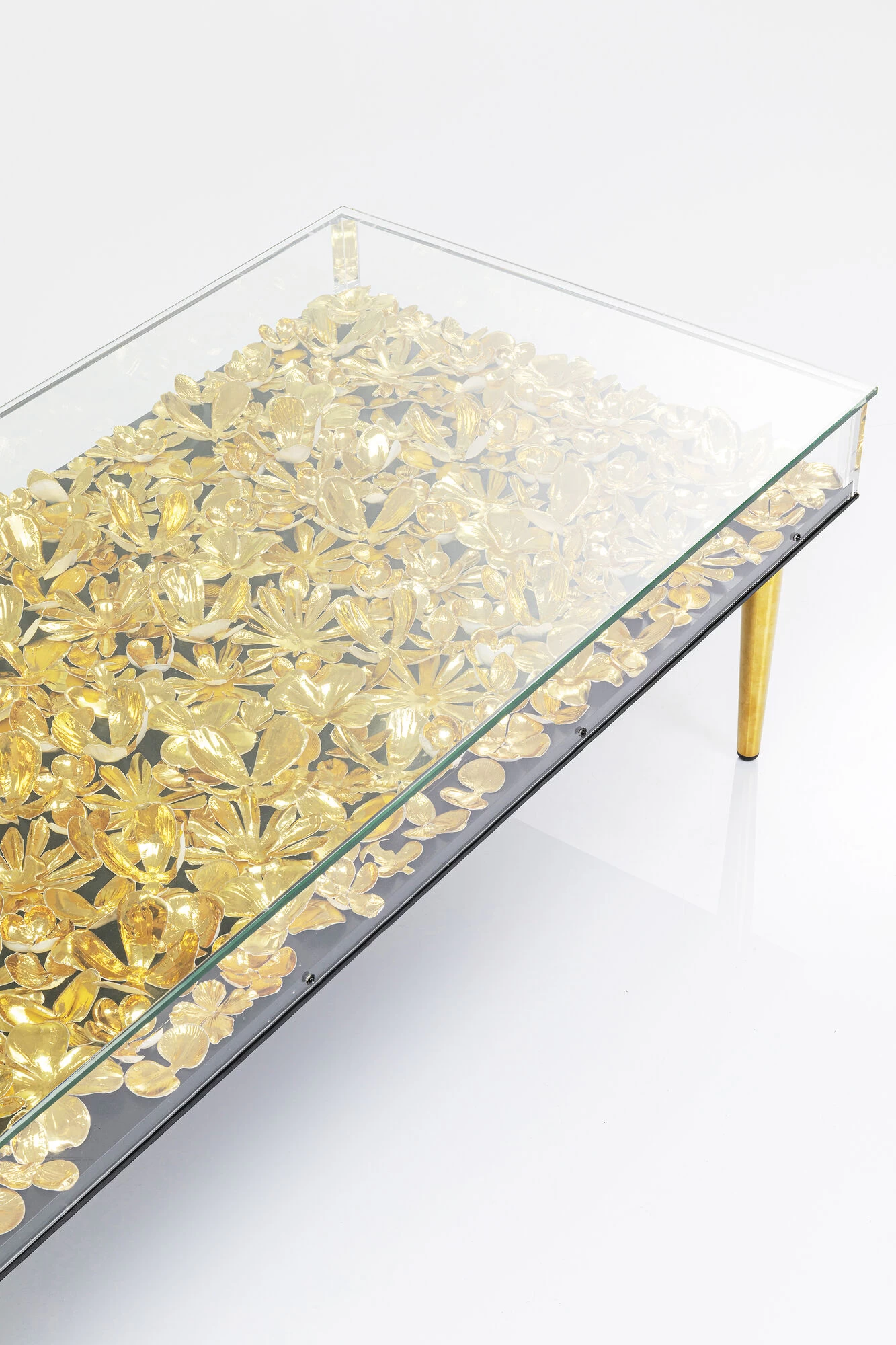 Couchtisch Gold Flowers 120x60 – Bild 6