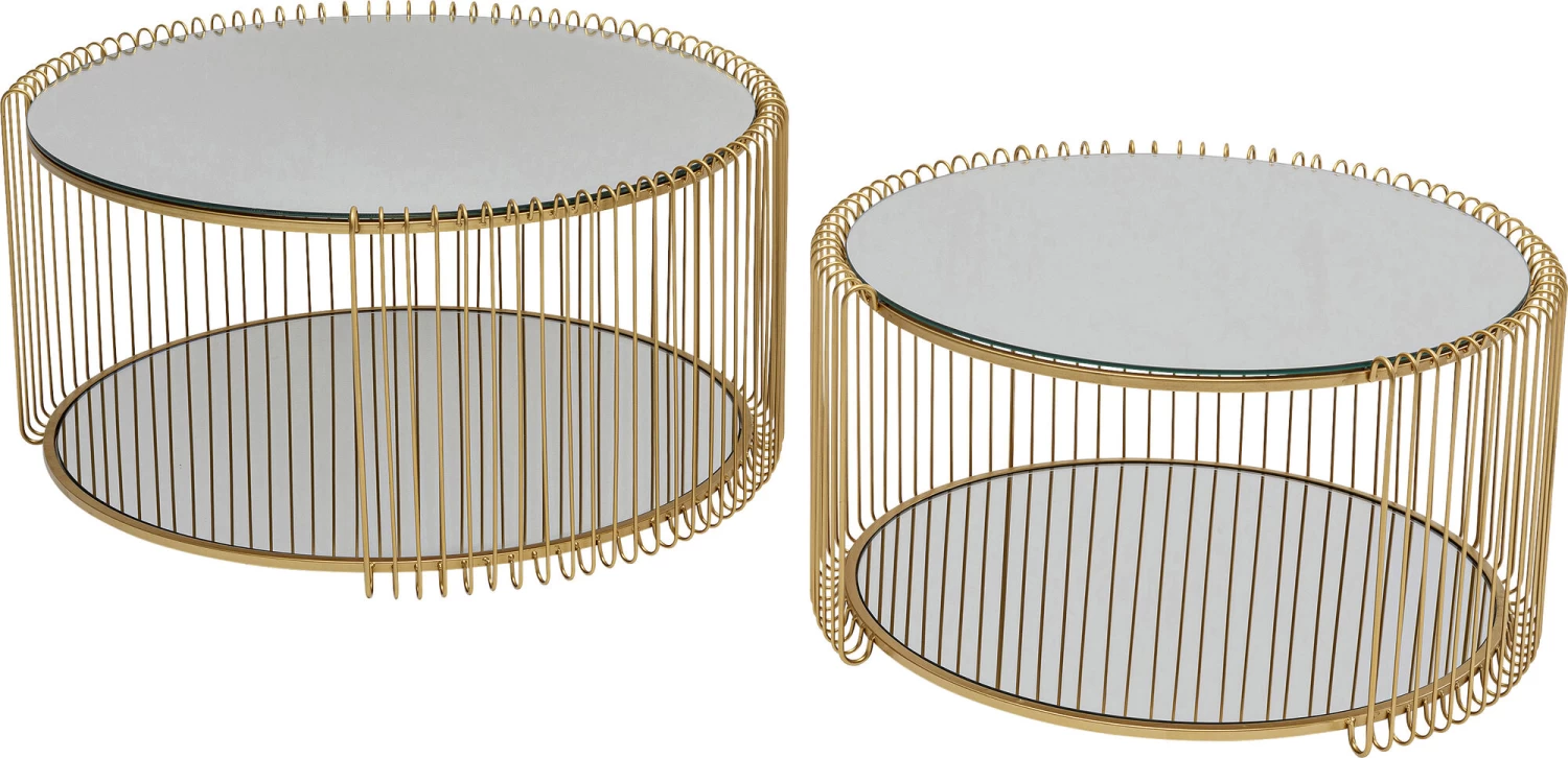 Couchtisch Wire Double Brass (2/Set) – Bild 3