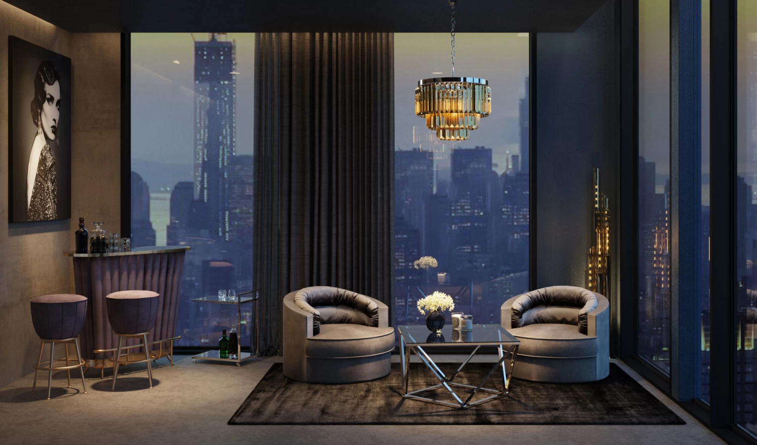 Drehsessel Music Hall Grau – Bild 6