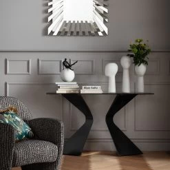 Konsole Gloria Schwarz 140x81cm