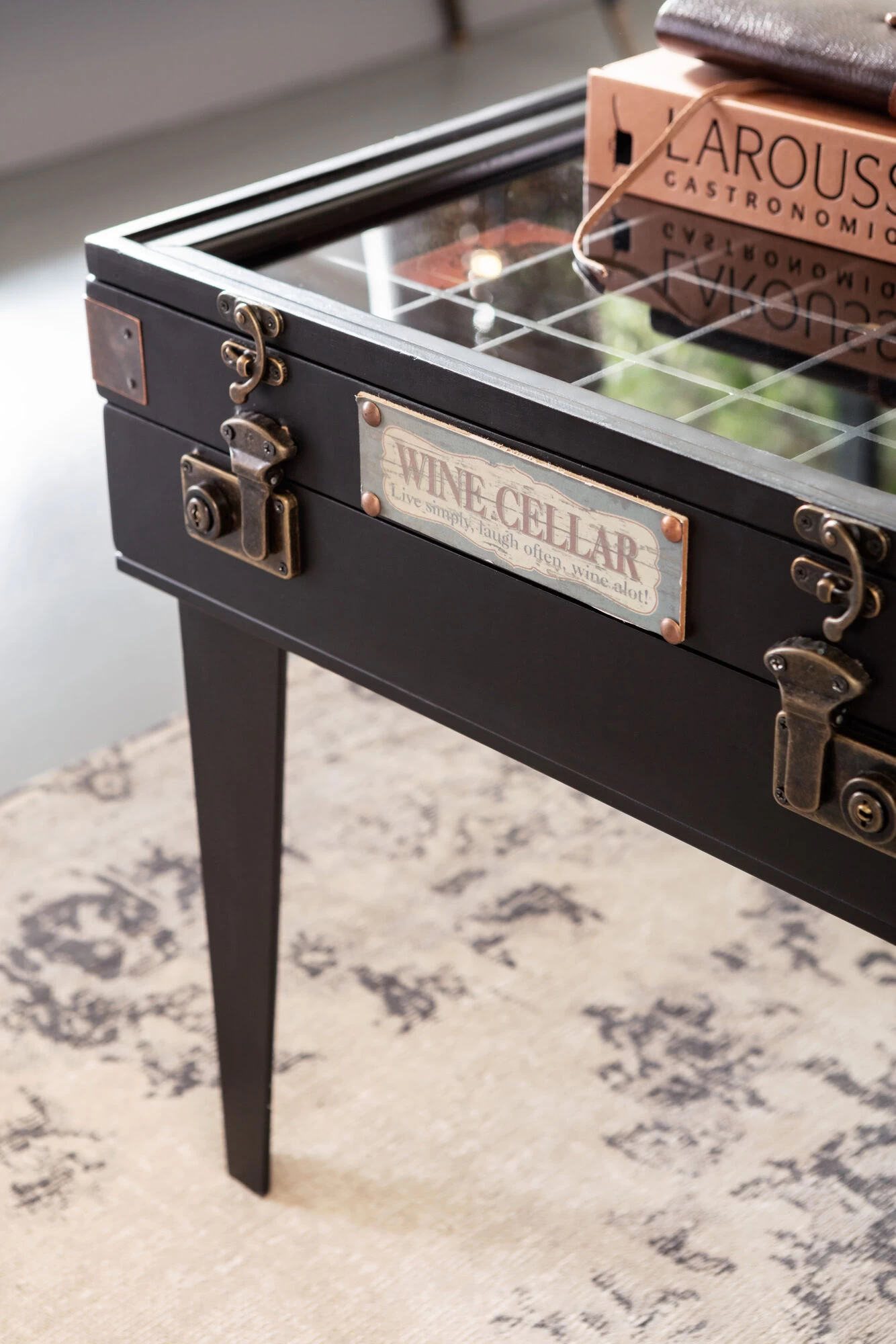 Couchtisch Collector Schwarz 122x55cm – Bild 2