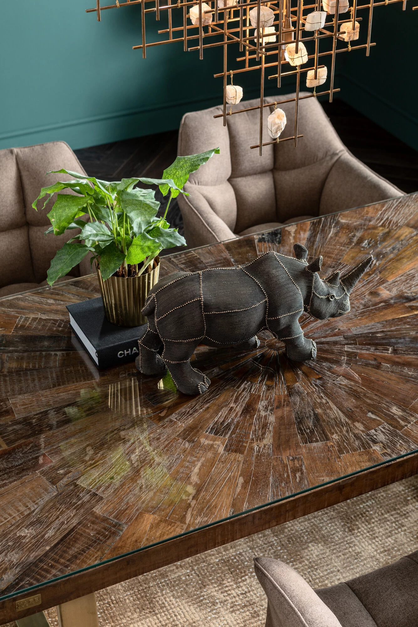 Tisch Conley Brass 180x90cm – Bild 4