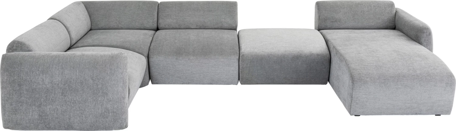 Wohnlandschaft 2 Lucca Grau Rechts 328cm – Bild 7