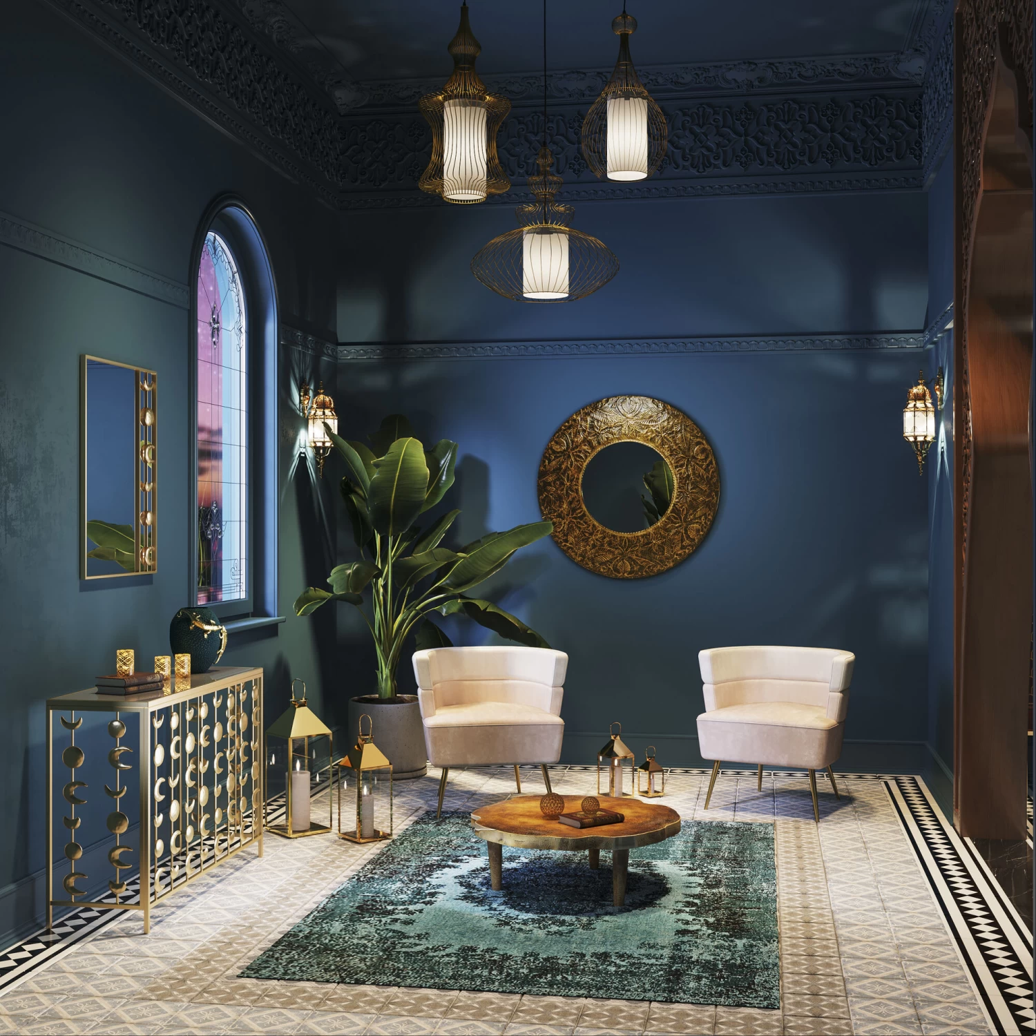 Konsole Moons 107x36cm – Bild 3