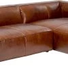 Ecksofa Cubetto Leder Braun 270x170cm
