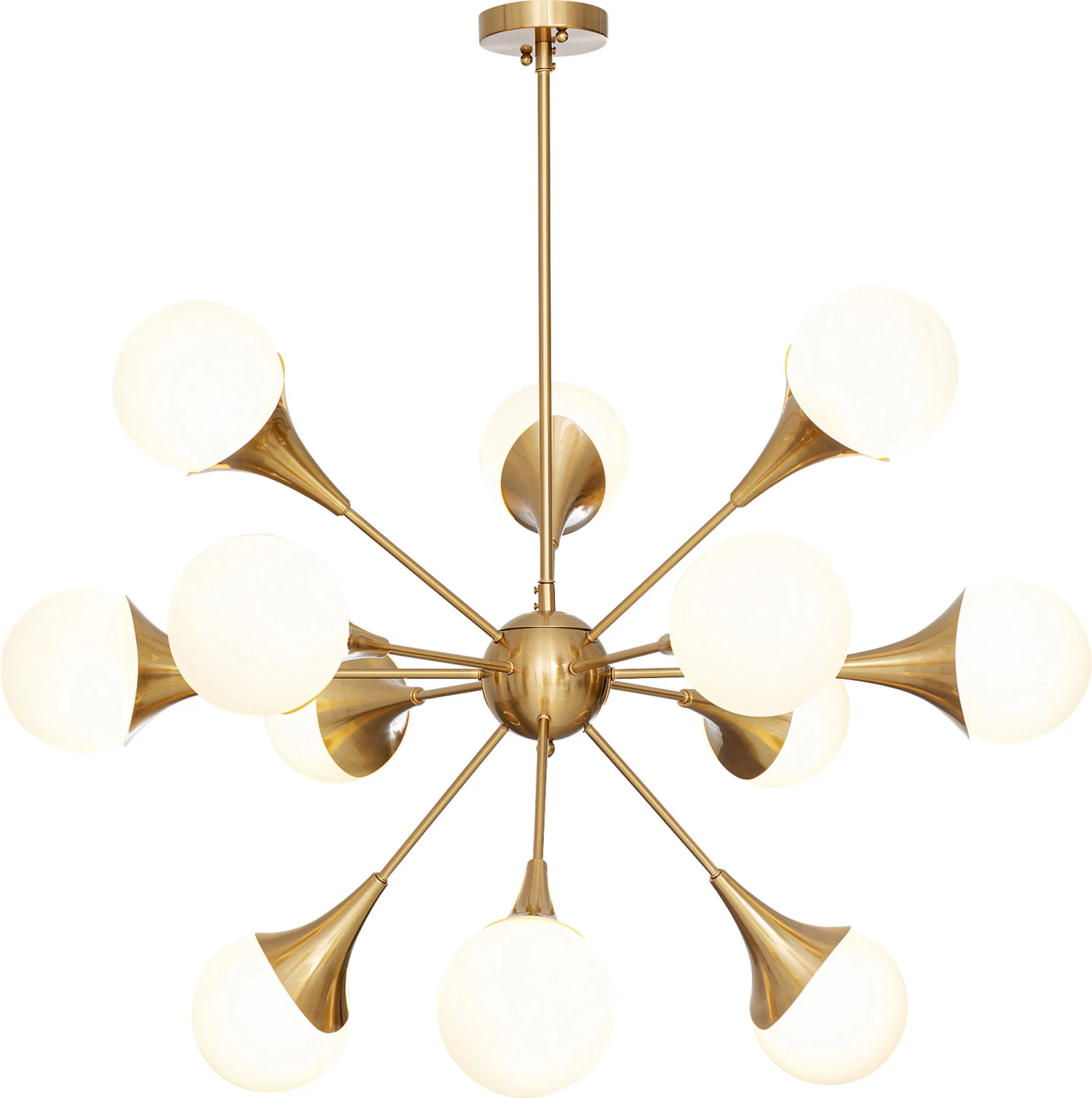 Hängeleuchte Bulb Fiction 12 Brass Ø102cm