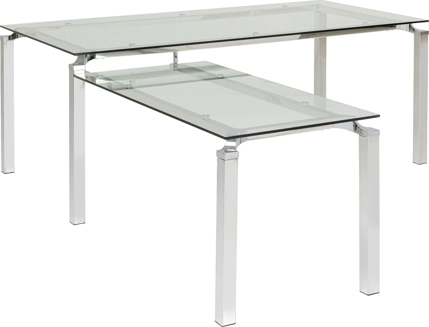 Schreibtisch Lorenco Chrom Winkelcombi 210x180cm – Bild 8