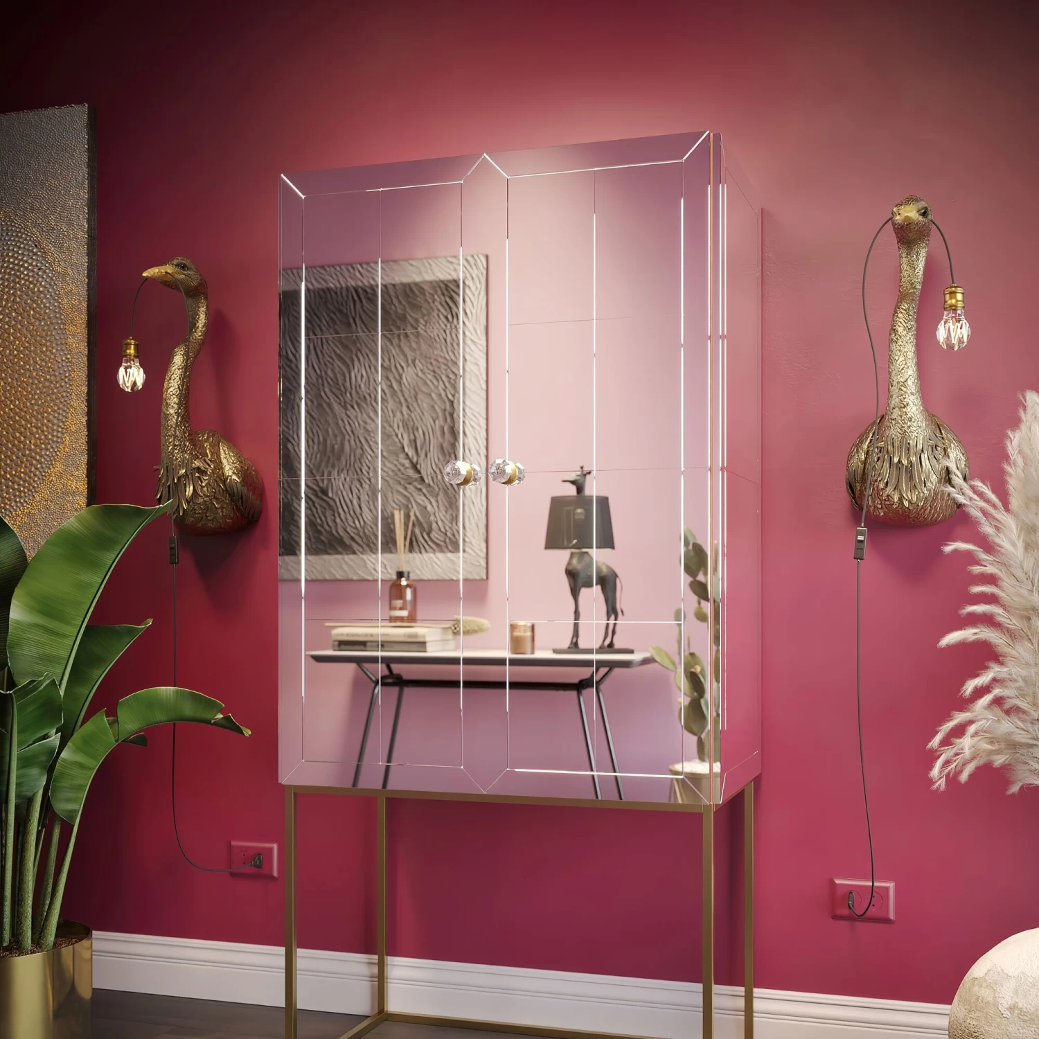 Wandleuchte Animal Heron