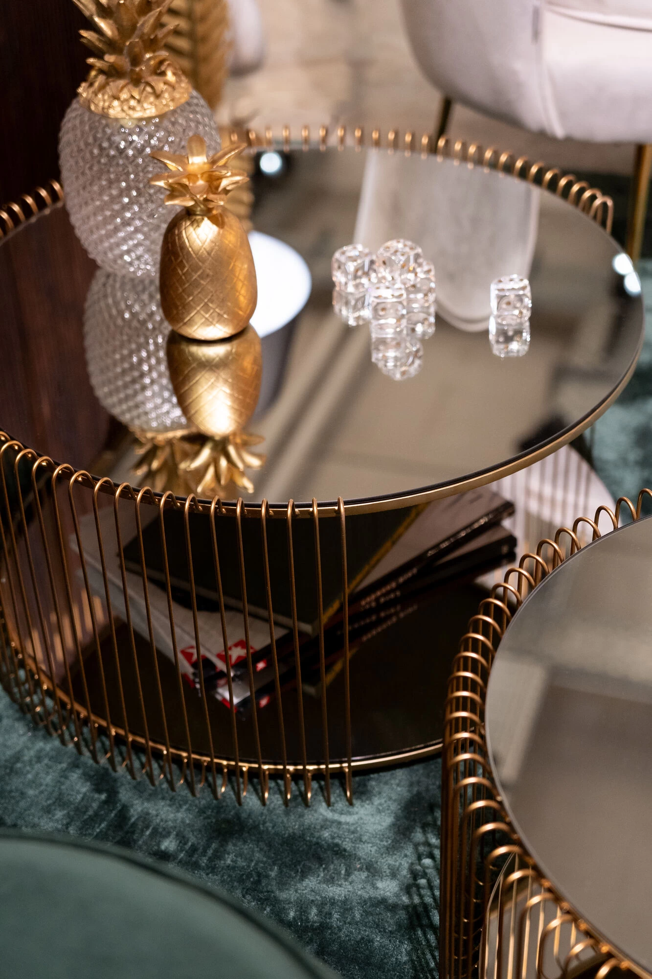 Couchtisch Wire Double Brass (2/Set) – Bild 4