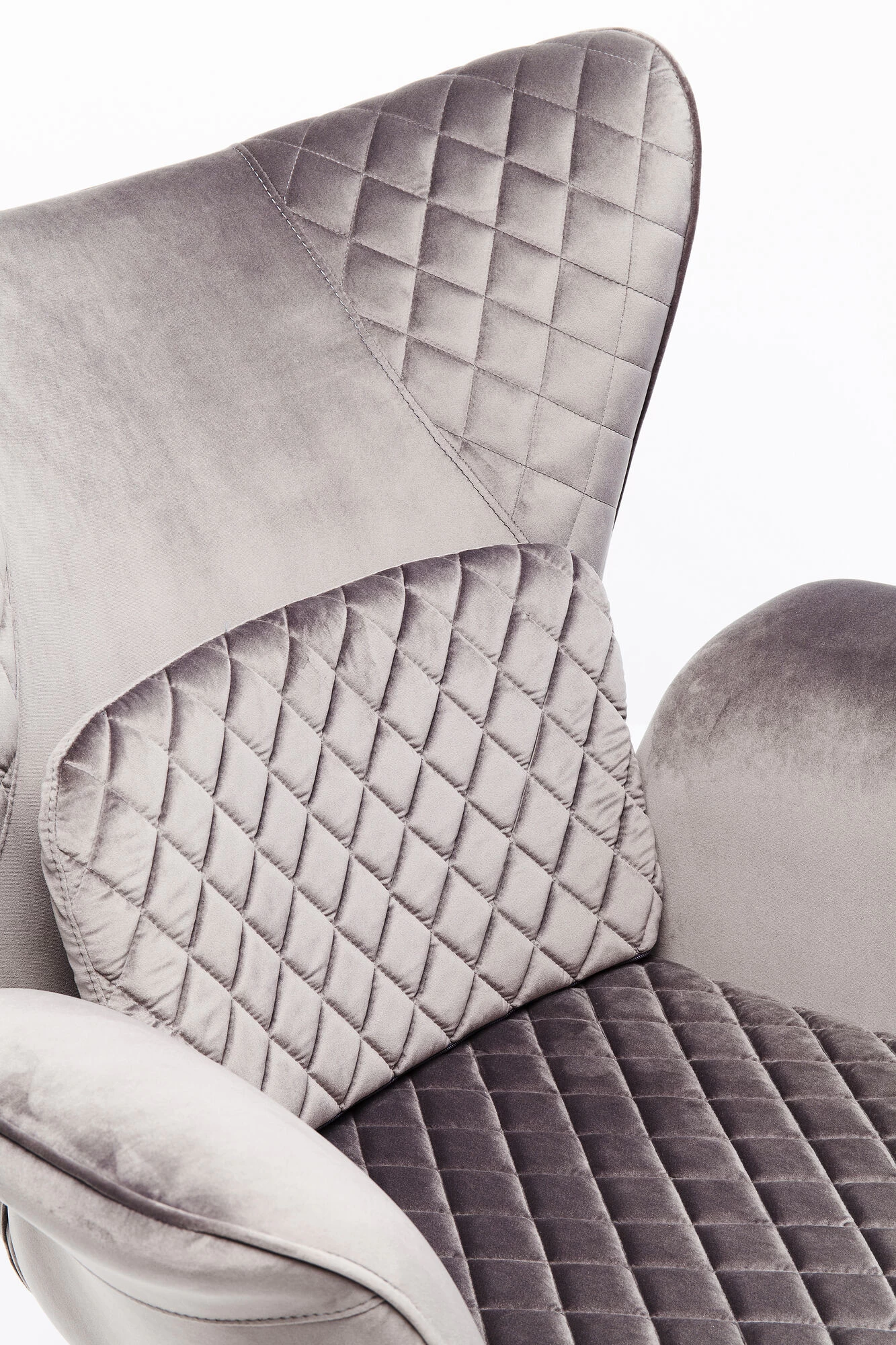 Sessel Tudor Velvet Silbergrau – Bild 9