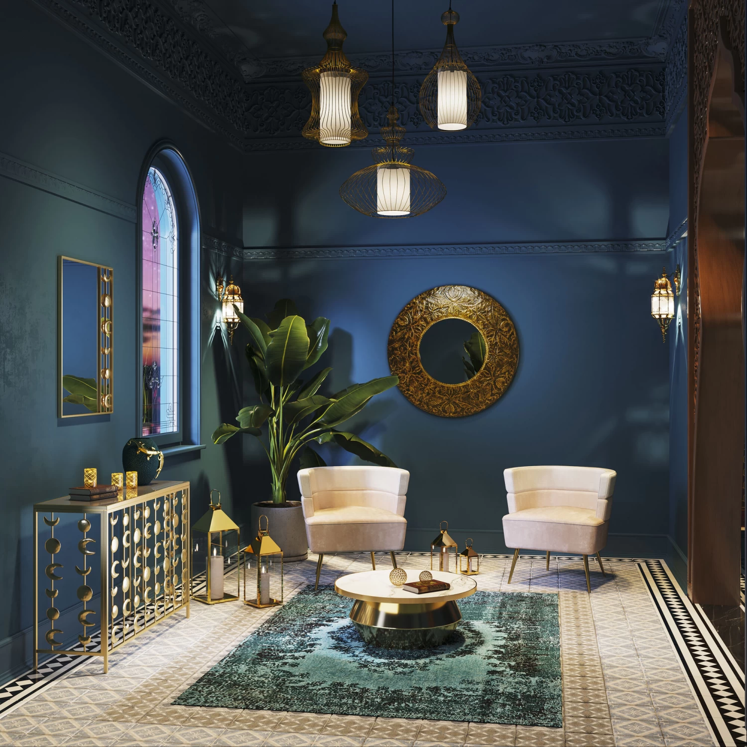 Konsole Moons 107x36cm – Bild 4