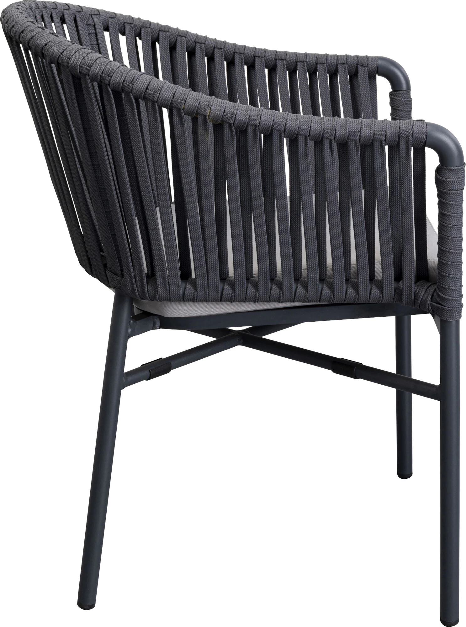 Armlehnstuhl Santanyi Dunkelgrau – Bild 4