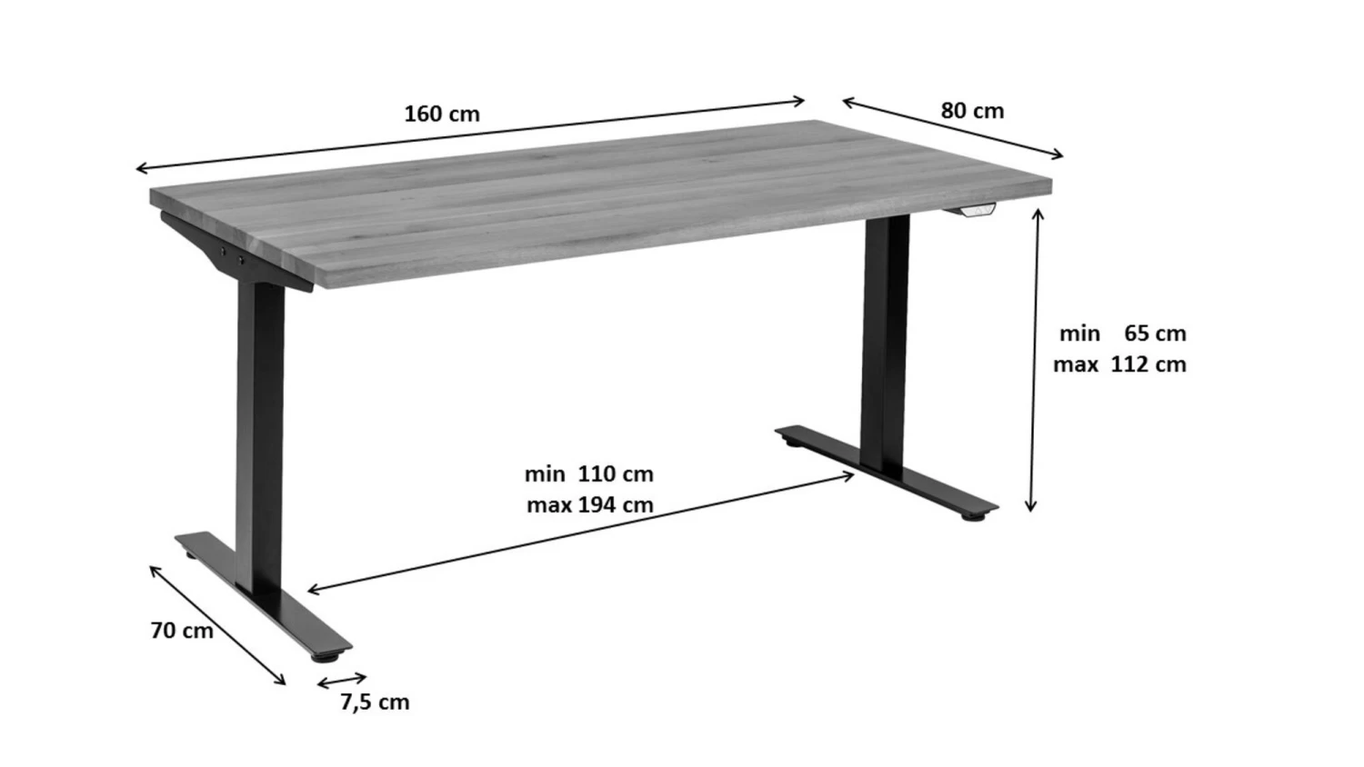 Schreibtisch Symphony 160x80 – Bild 12