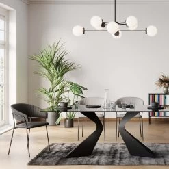 Armlehnstuhl Belle Anthrazit (2/Set)