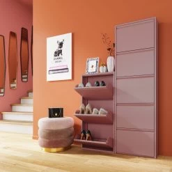 Schuhkipper Caruso 3-er Rosa