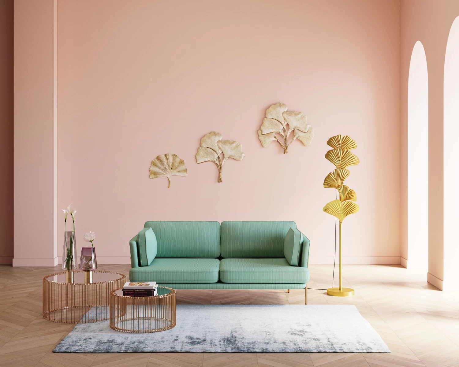 Stehleuchte Yuva Gold 160cm – Bild 3