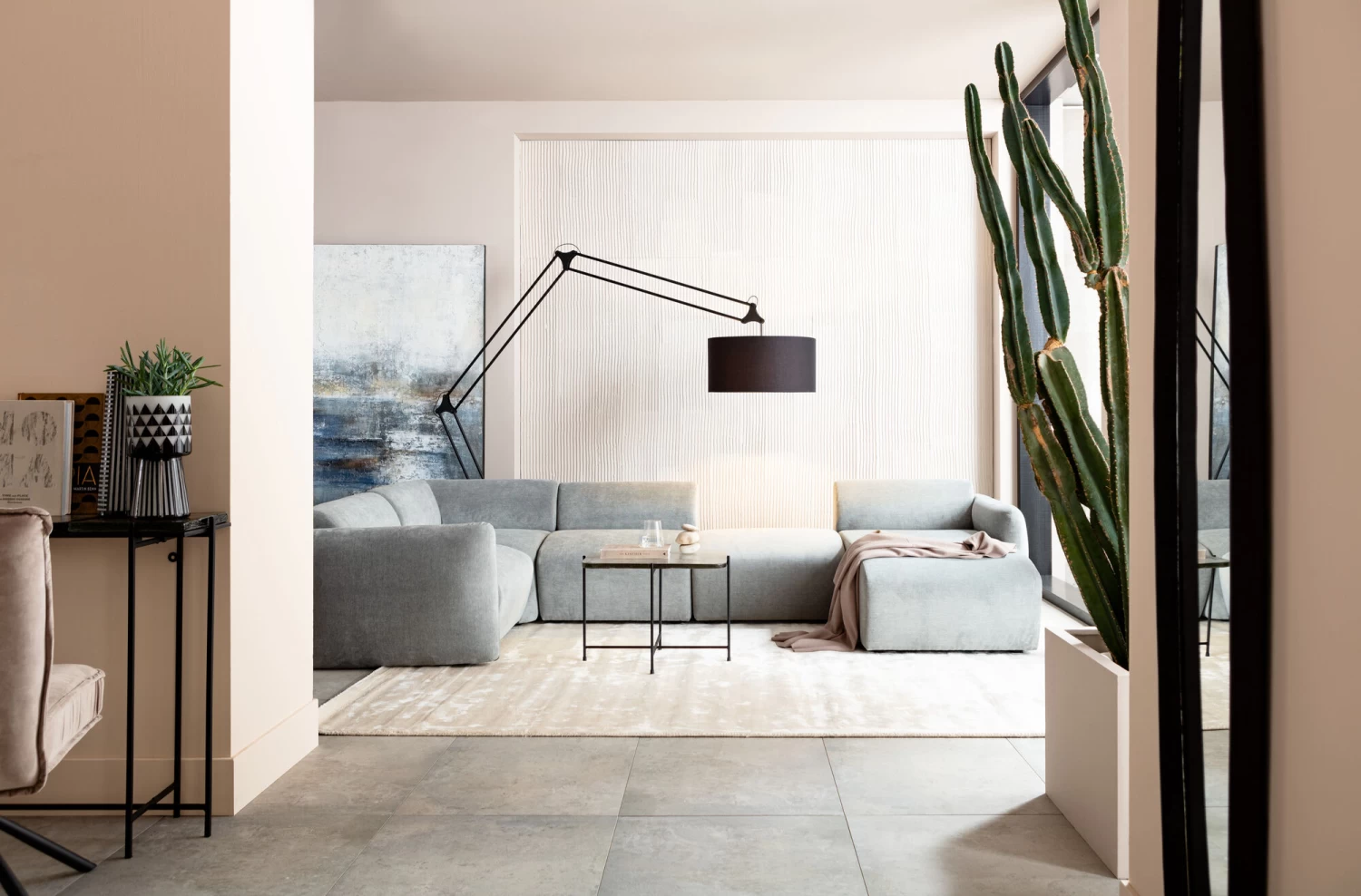 Lucca Mittelement Grau 76cm