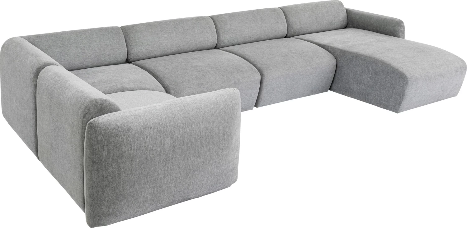 Wohnlandschaft 1 Lucca Grau Rechts 328cm – Bild 2