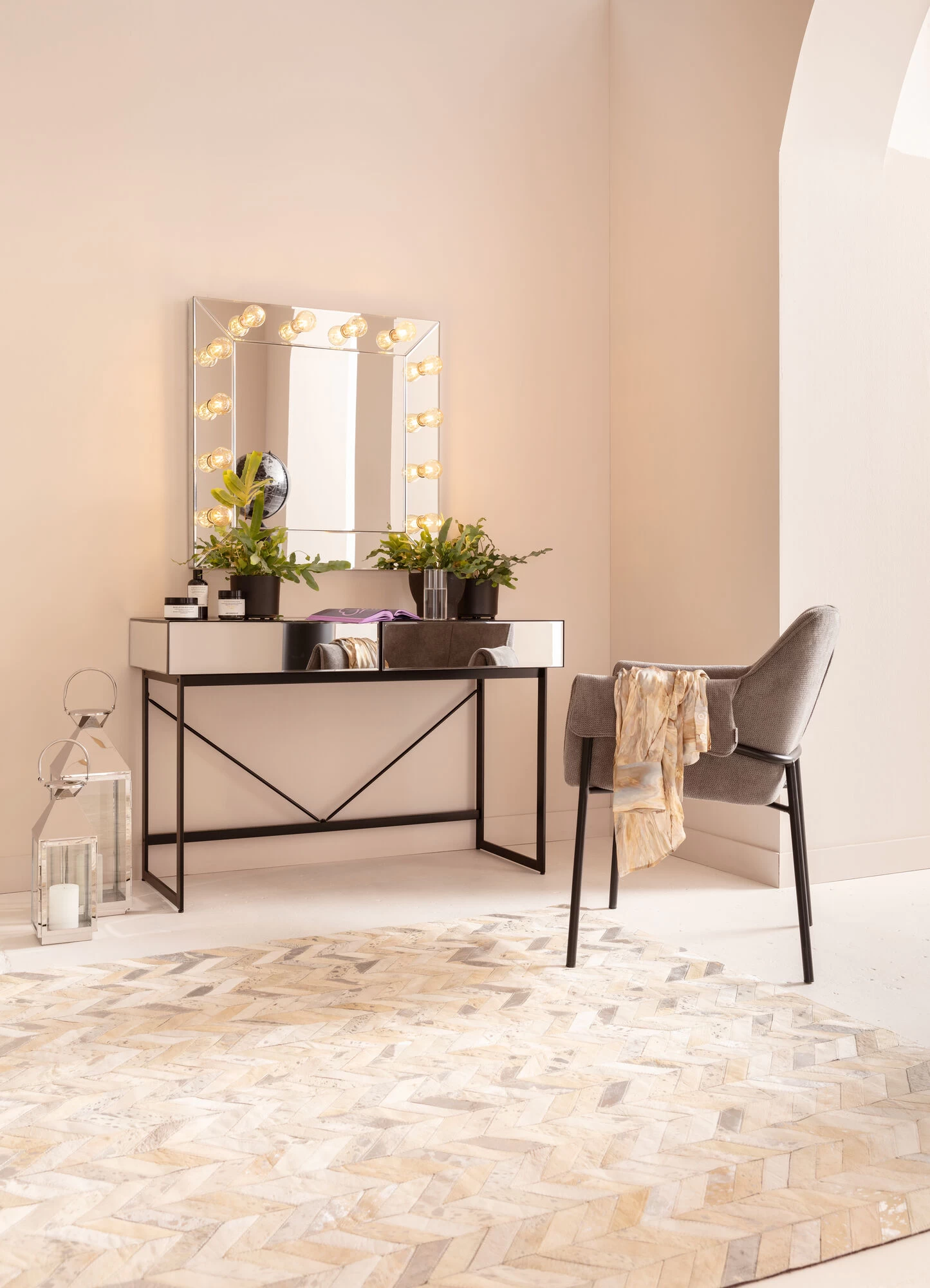 Schreibtisch Soran Schwarz 120x50cm