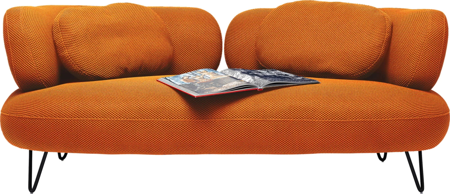Sofa Peppo 2-Sitzer Orange 182cm – Bild 2