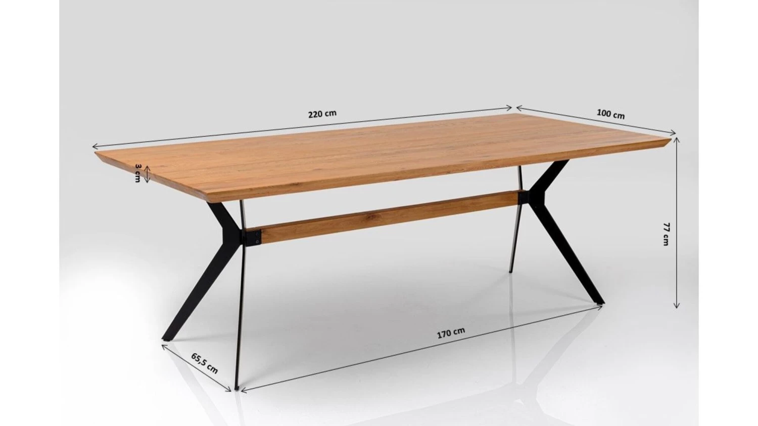 Tisch Downtown Walnuss 100x220cm â Bild 18