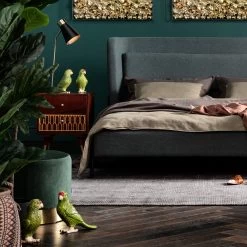 Hocker Cherry Dunkelgrün Brass Ø35cm