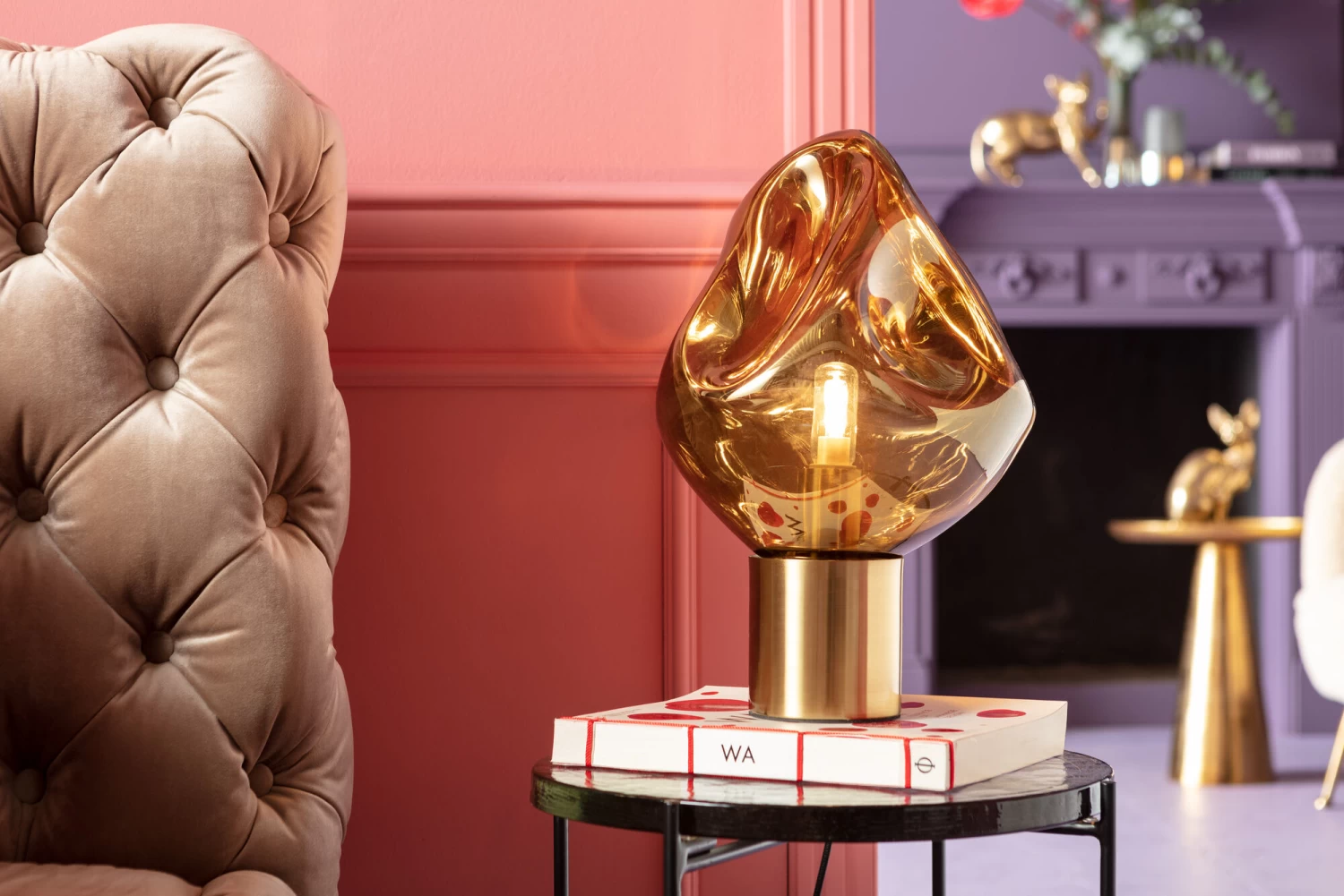 Bett Desire Velvet Ecru 180x200cm – Bild 3