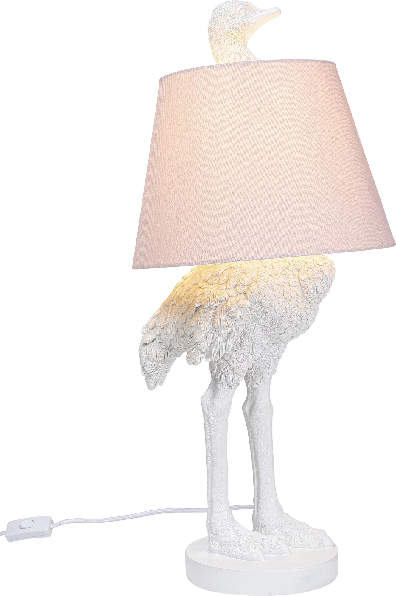 Tischleuchte Animal Ostrich Weiß 66cm – Bild 4