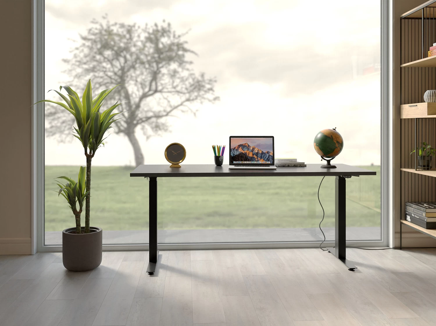 Schreibtisch Office Smart Schwarz Schwarz 140x70 â Bild 2