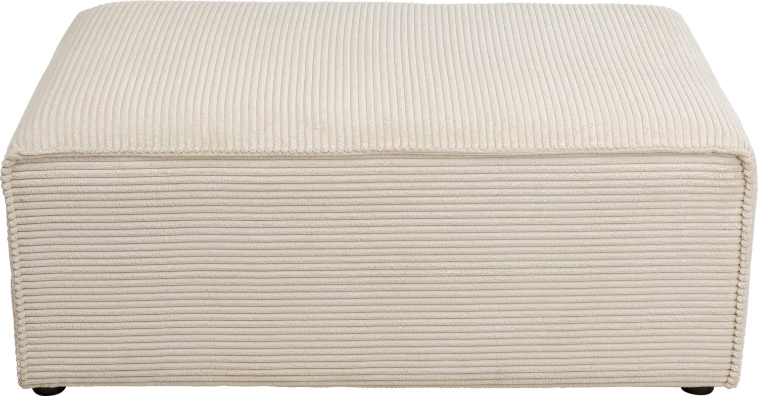 Ecksofa Infinity Ottomane Cord Creme Rechts – Bild 5