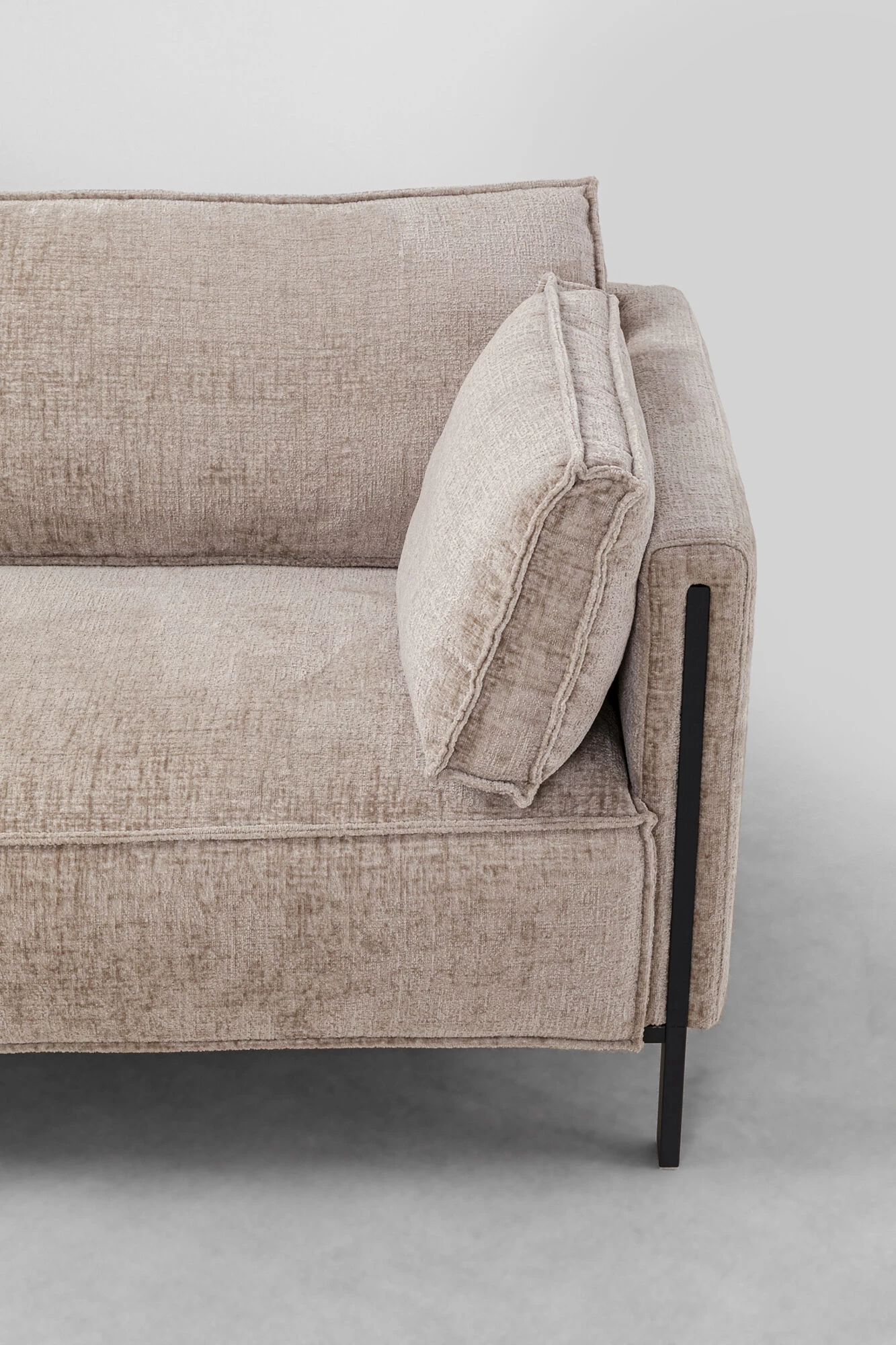 Sofa 3-Sitzer Victor Grau 233cm – Bild 7