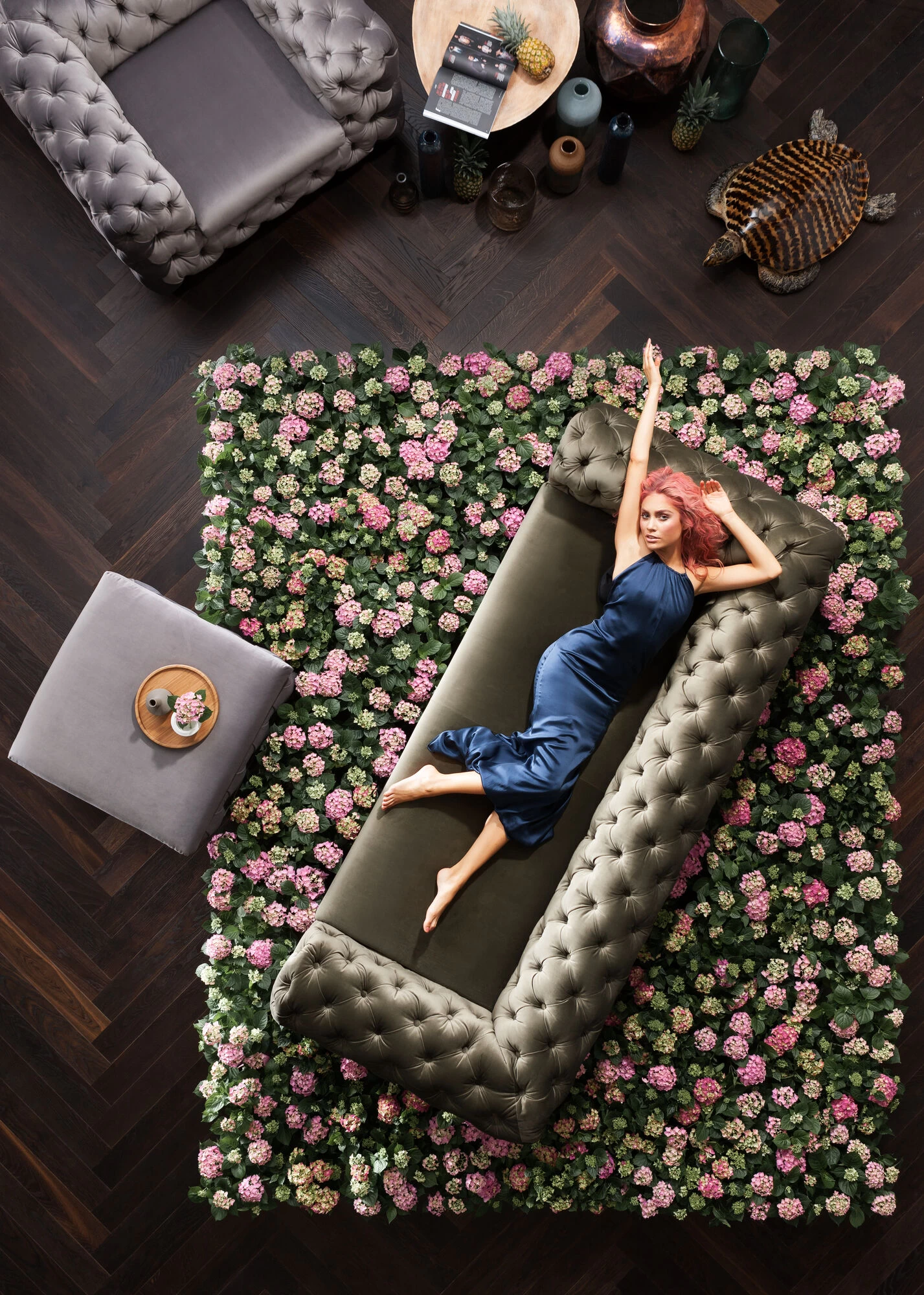 Sofa Desire 3-Sitzer Khaki – Bild 3